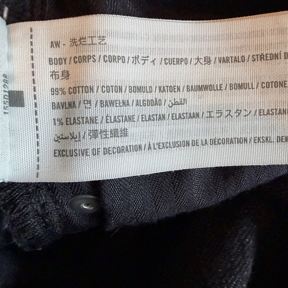 Abercrombie & Fitch Jeans Women's 16 Long The Mom High‎ Rise Black - Picture 7 of 7
